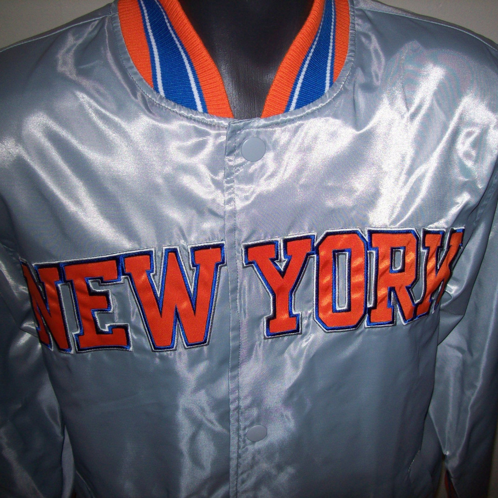 NEW YORK KNICKS STARTER Summer/Fall SILVER Jacket XL 2X